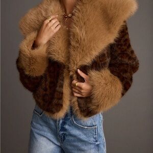 12th Tribe Brown and Tan Teddy Jacket